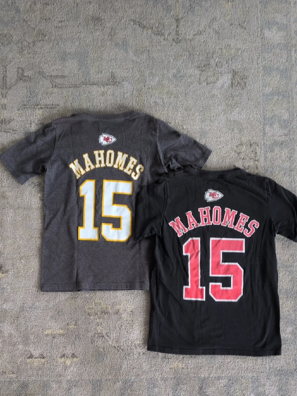 NFL KC Chiefs Kids' Mahomes '15' Tshirt Pair